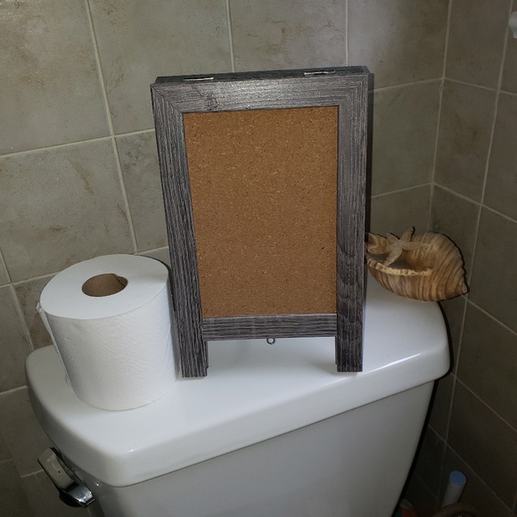 Humorous Bathroom Chalkboard Easel decoration - Picture 2 of 8